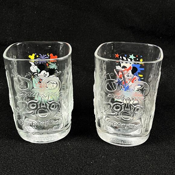 VTG McDonalds Mickey Mouse glasses Walt Disney World Millenium Celebration 2000 - Picture 3 of 12